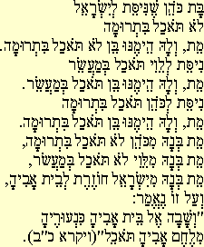 Cinquantaquattresima Mishna - sefa