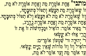 Settantacinquesima Mishna - resha